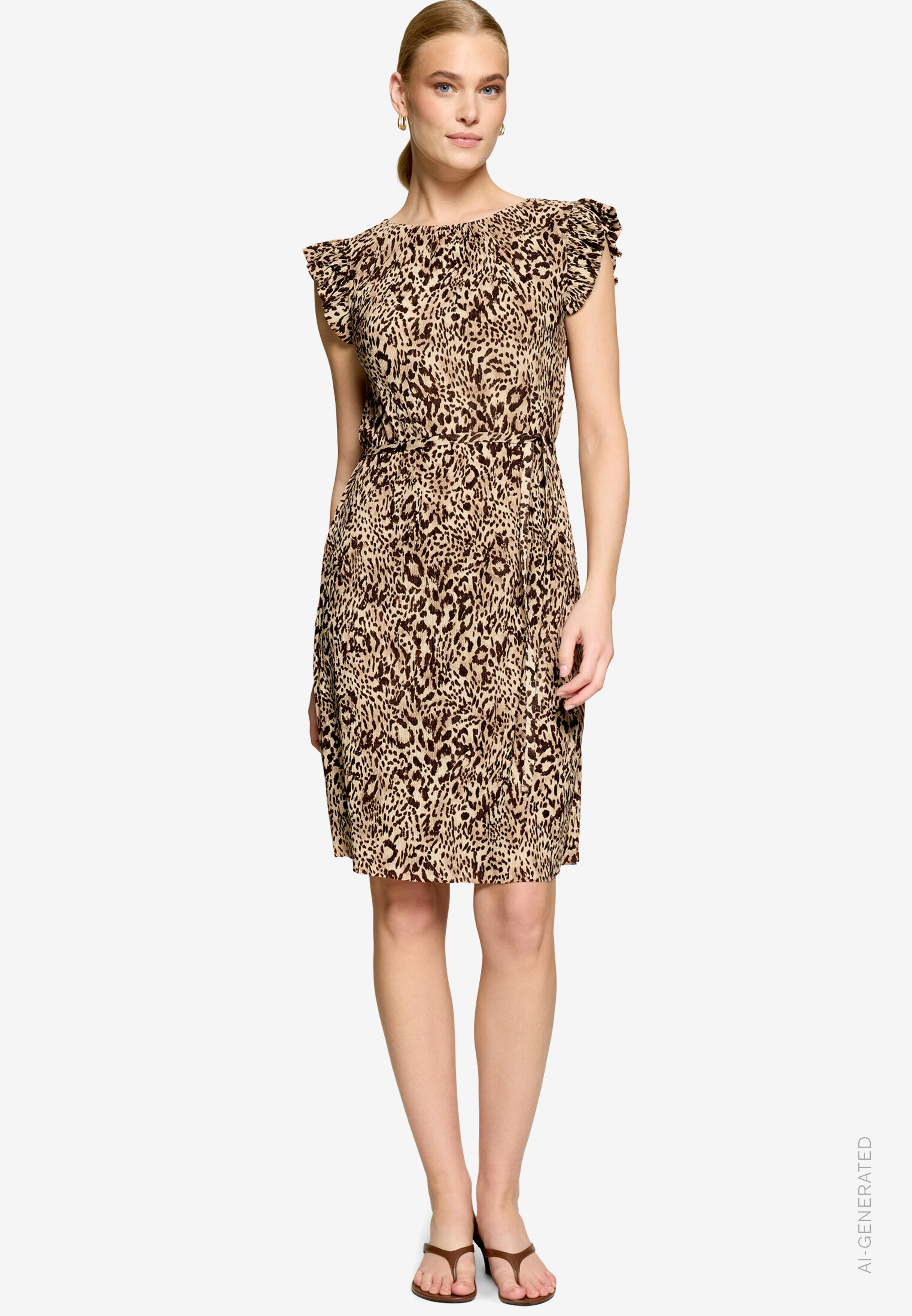 Minikleid mit Leoprint