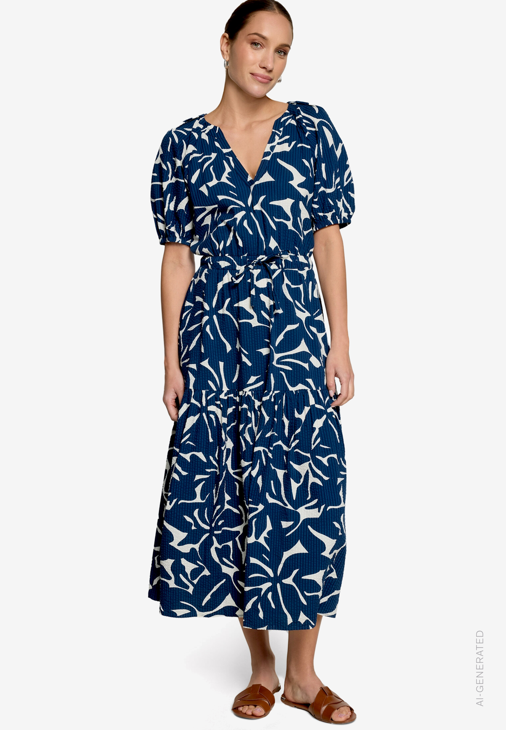 Maxikleid kurzarm