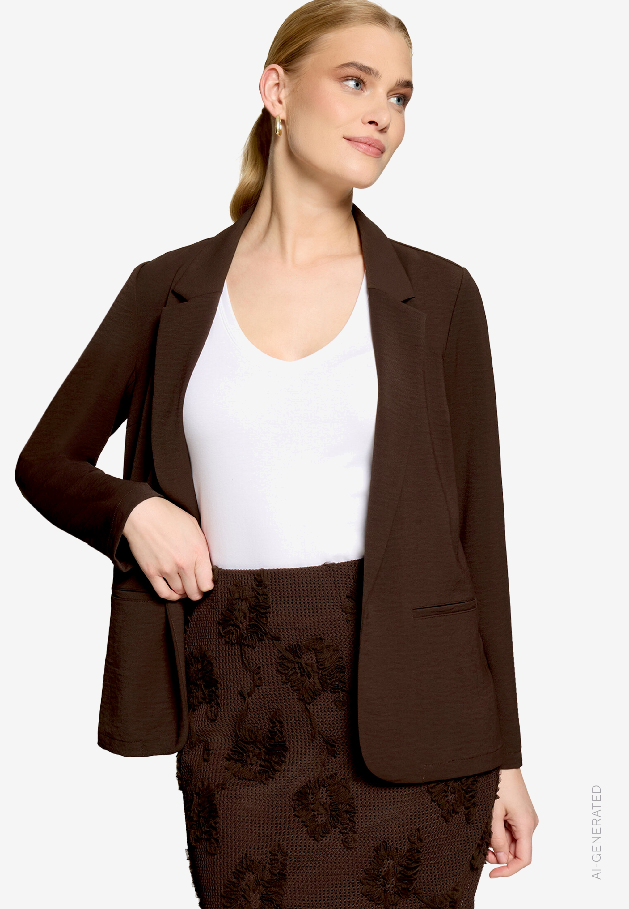 Longblazer mit Paspeltaschen