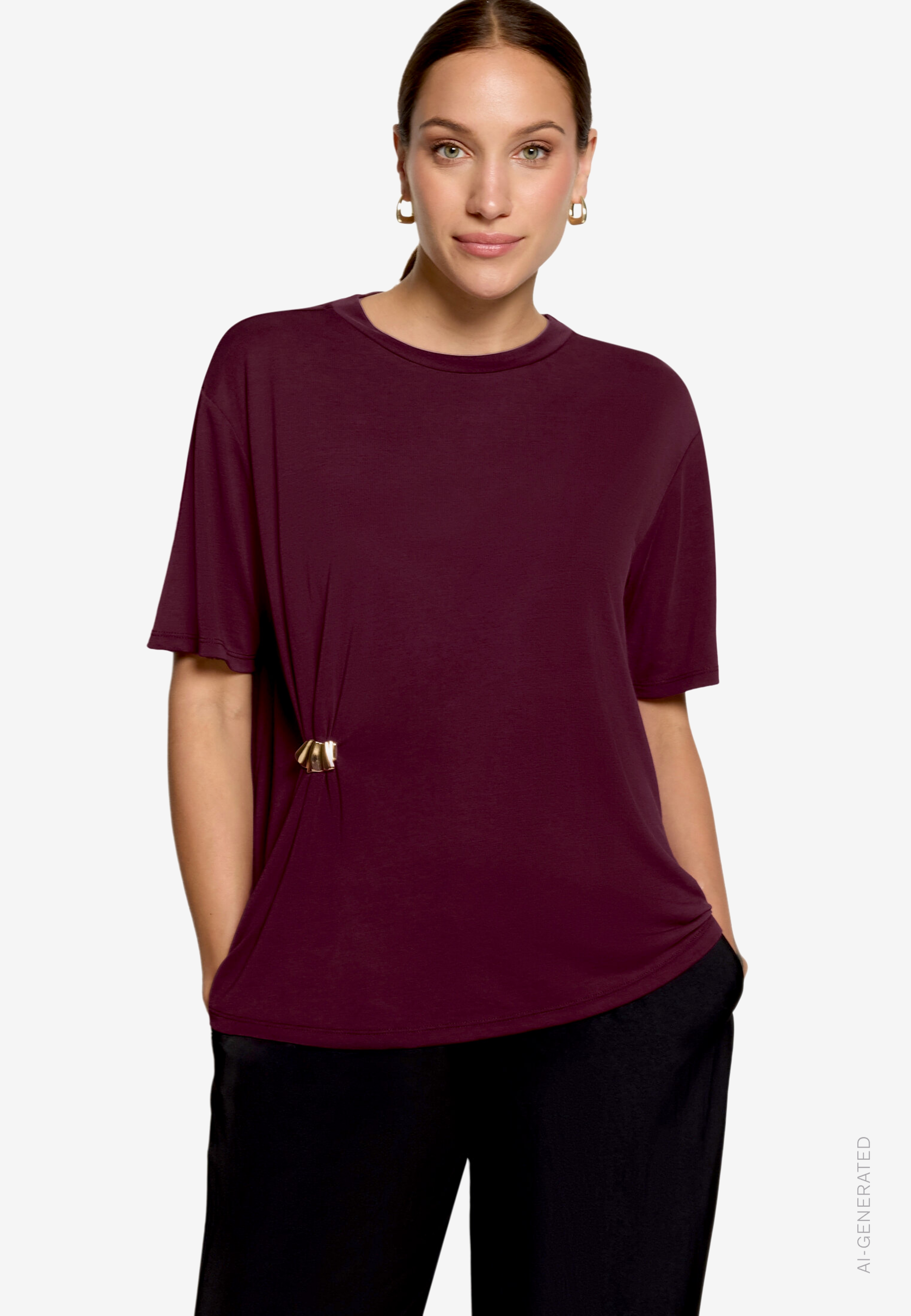 T-Shirt mit Schnalle