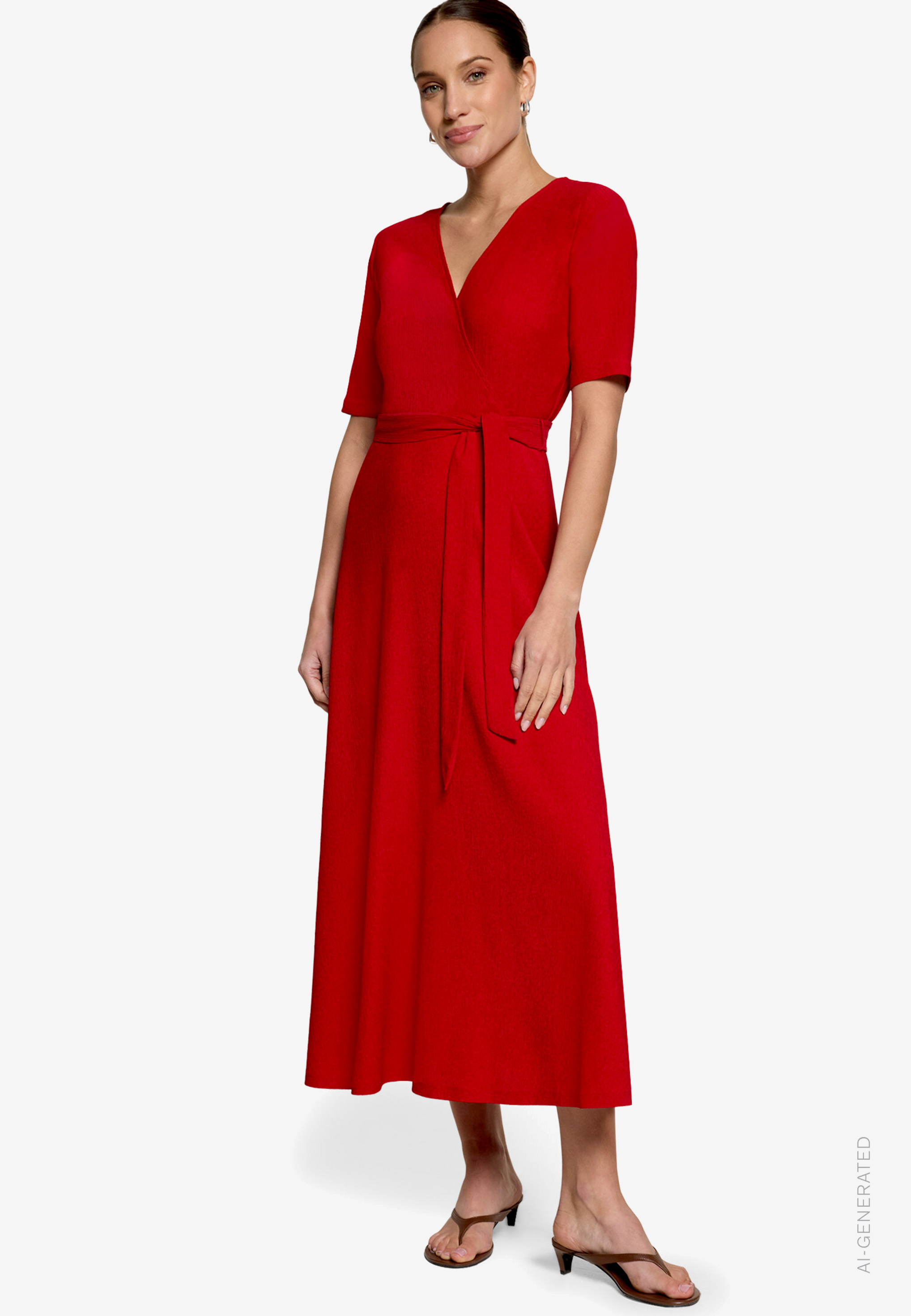 Jerseykleid mit Gürtel