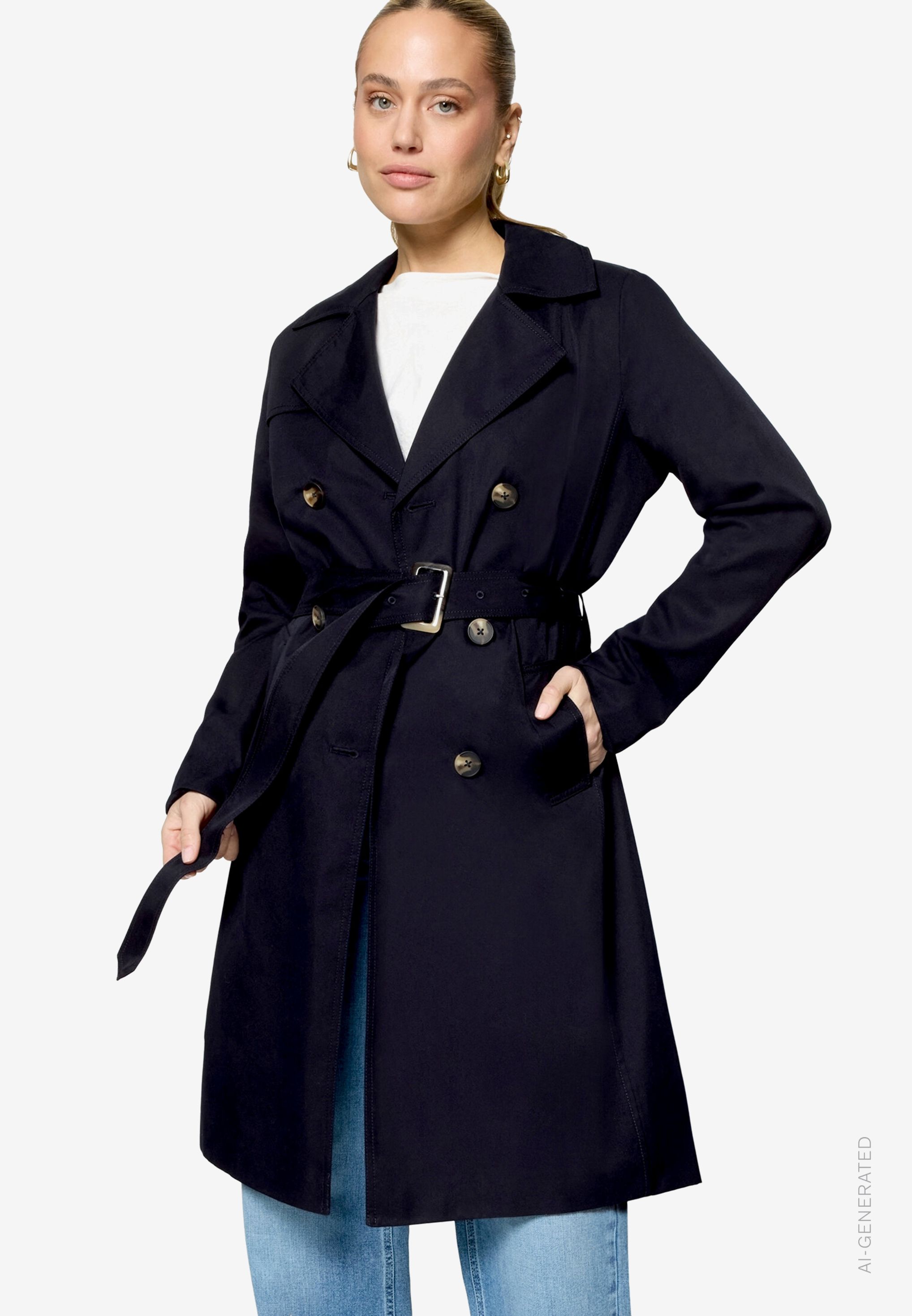 Trenchcoat mit Gürtel