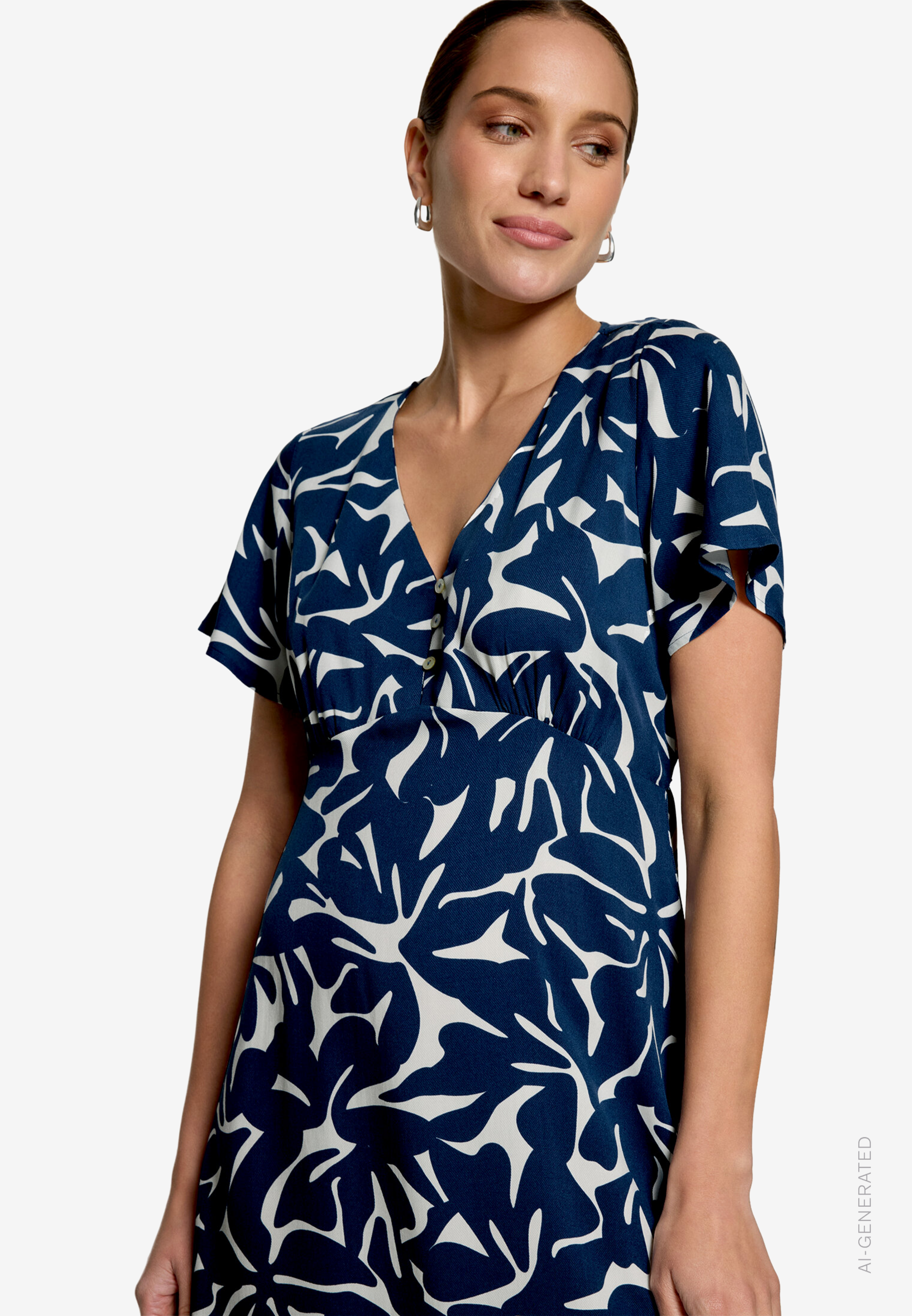 Minikleid mit Blumenmuster