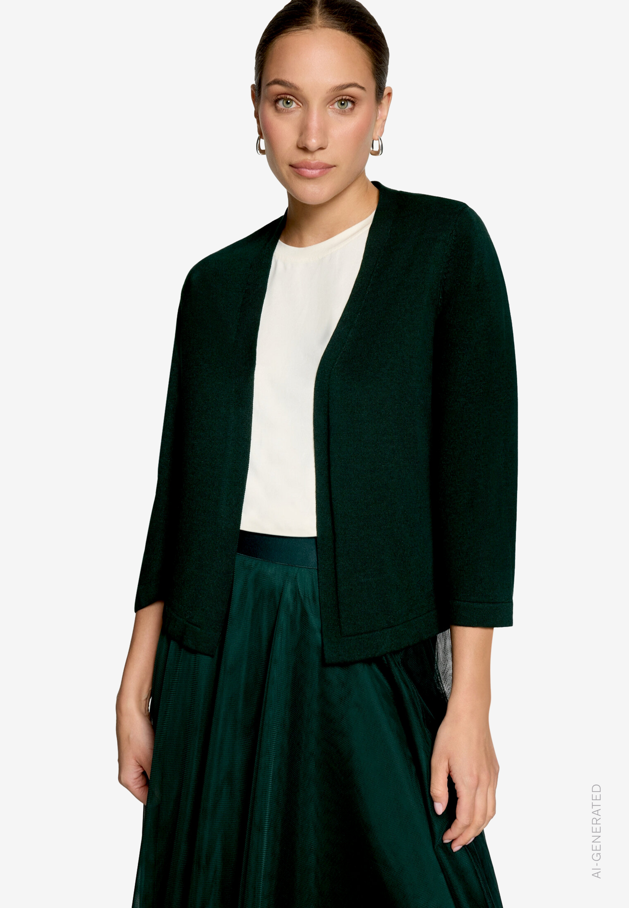 Feintrickjacke Kurz 3/4 Arm