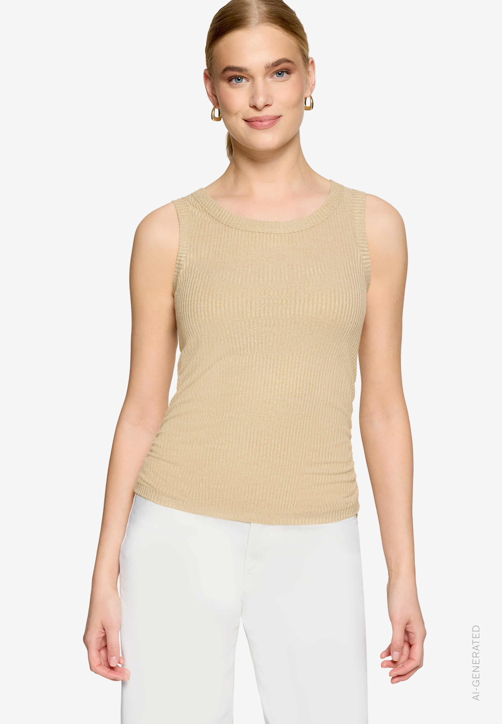 Basic-Top im Glitzer-Look