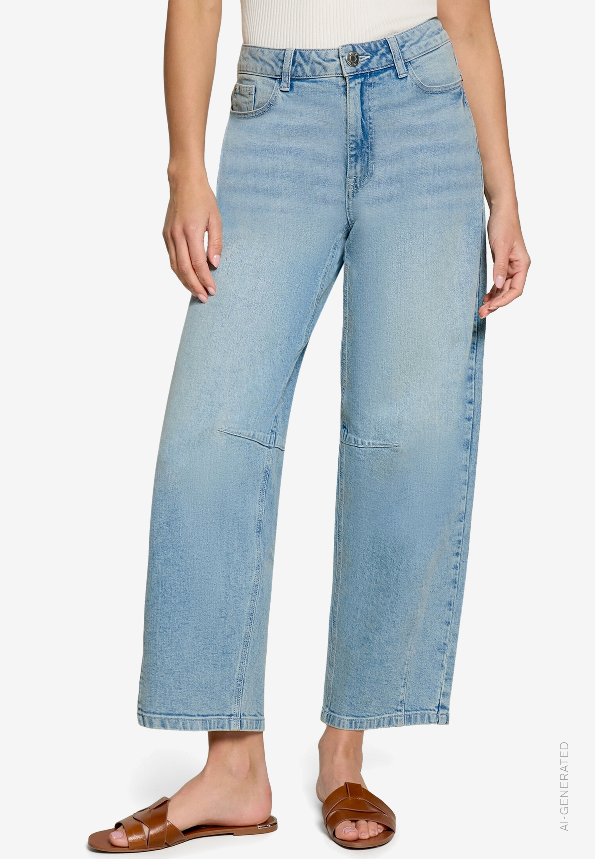 Barrel-Jeans Mid Waist 29 Inch