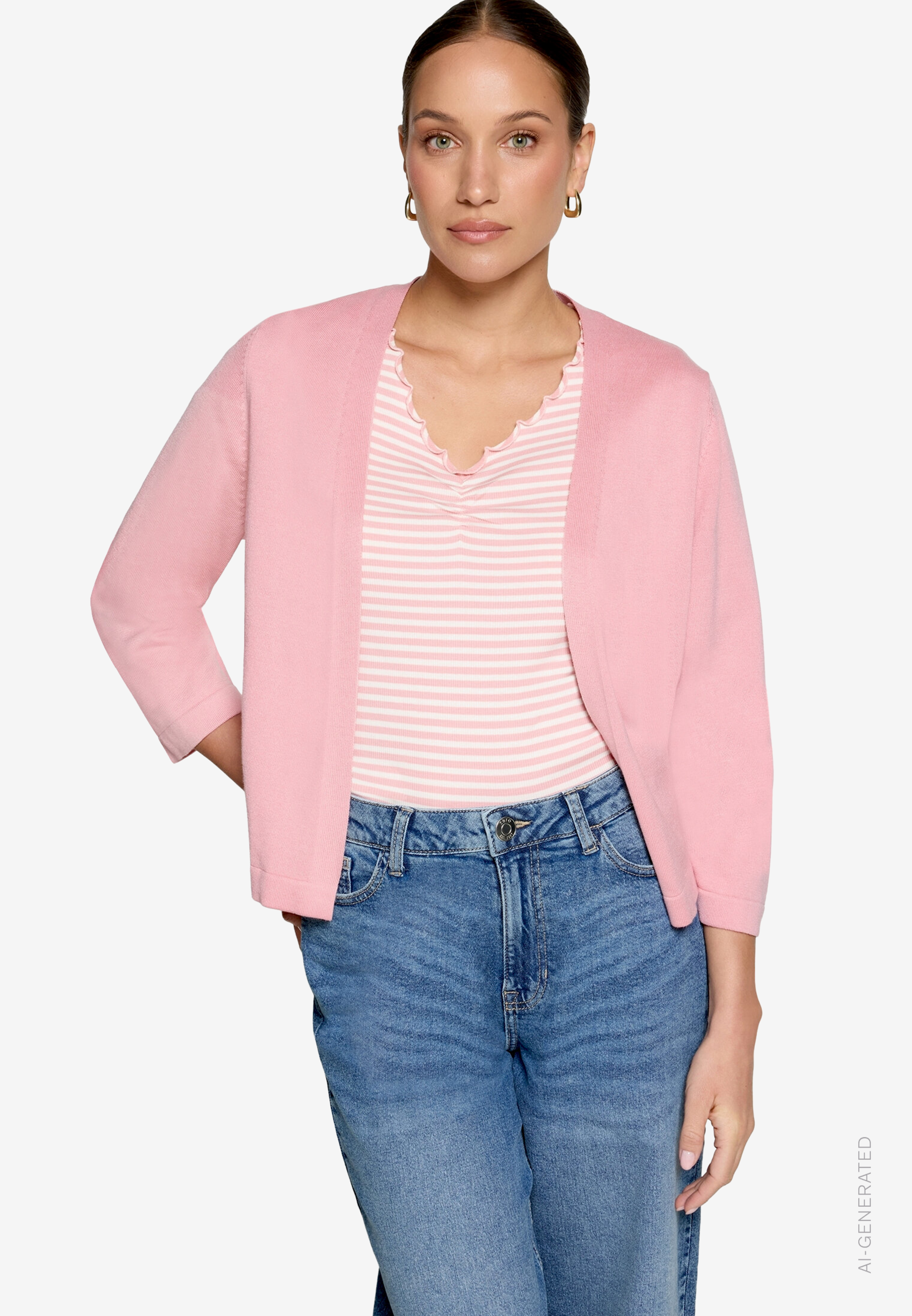 Feintrickjacke Kurz 3/4 Arm