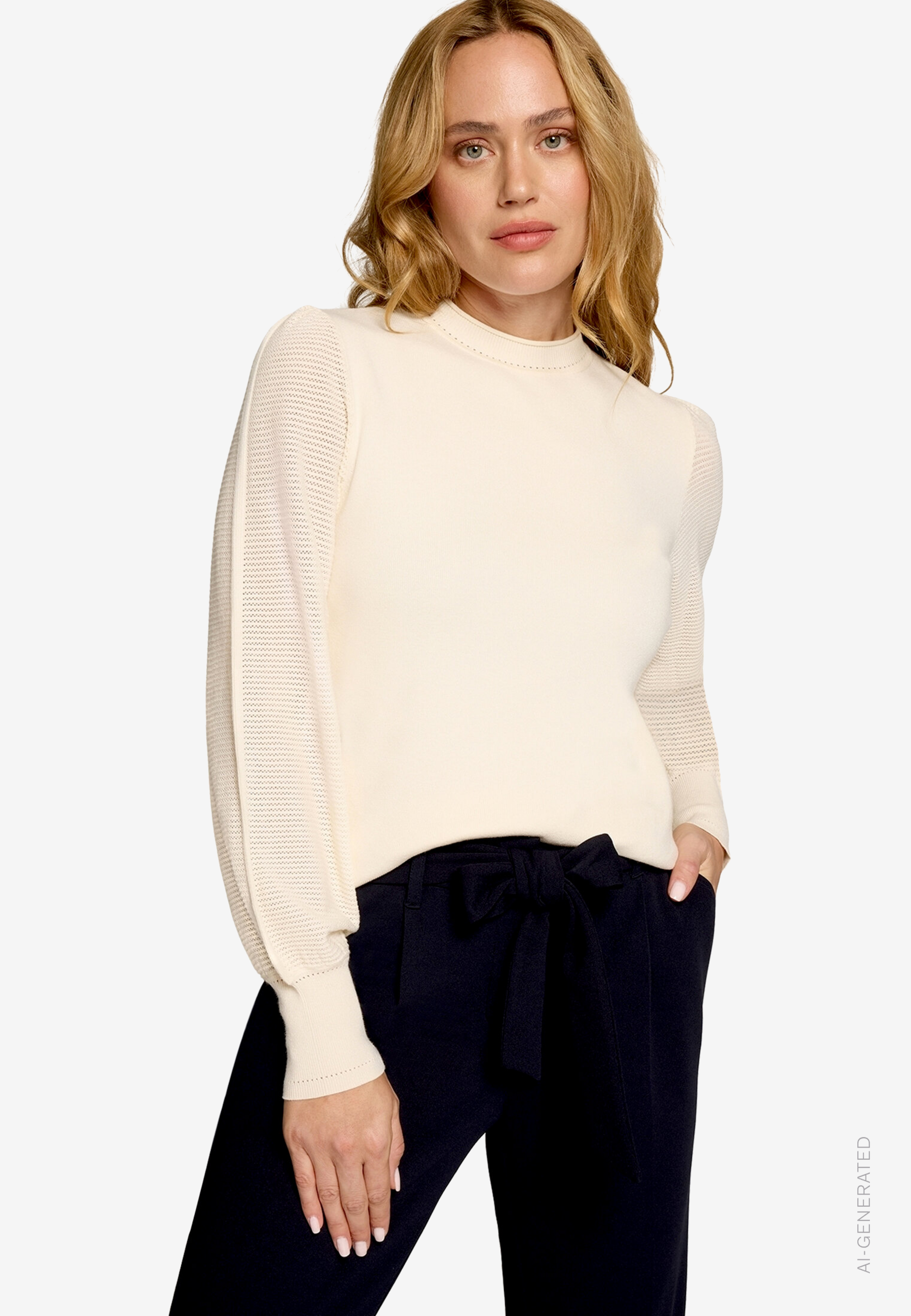 Pullover Mit Hohem Kragen
