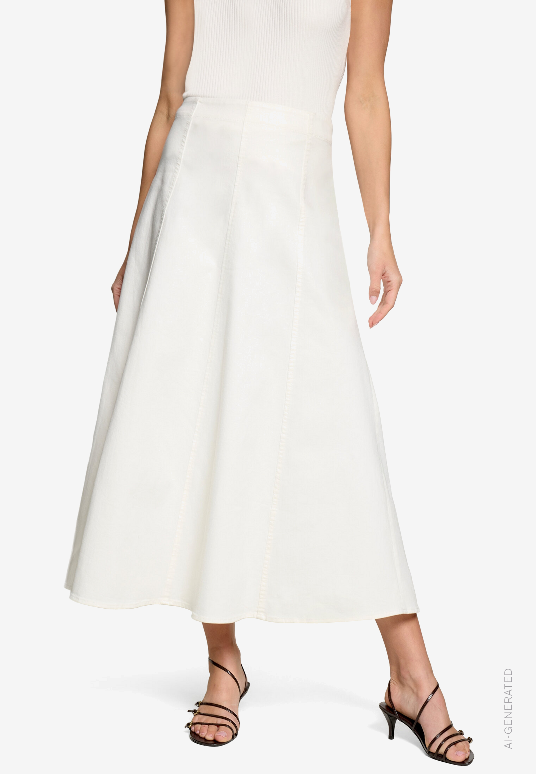 Denimrock Mit A-Linie Maxi