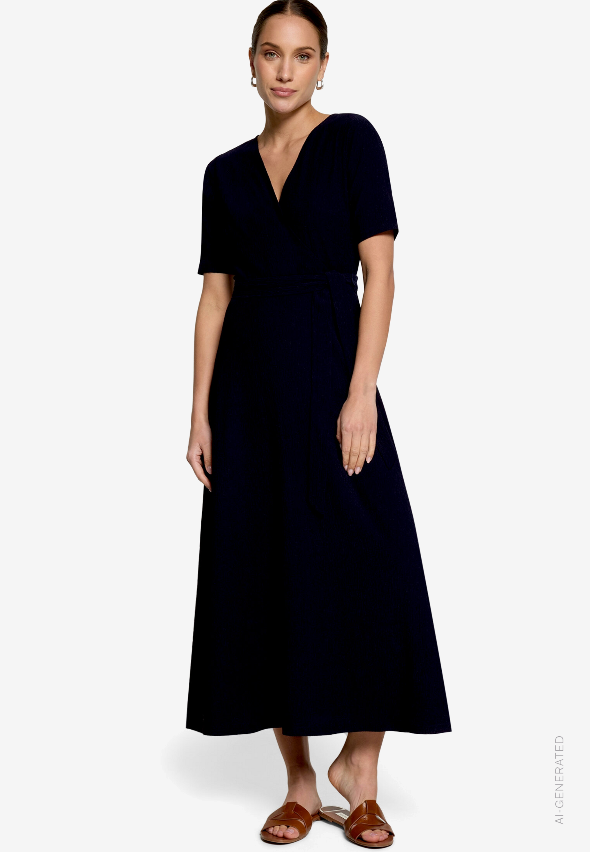 Jerseykleid mit Gürtel