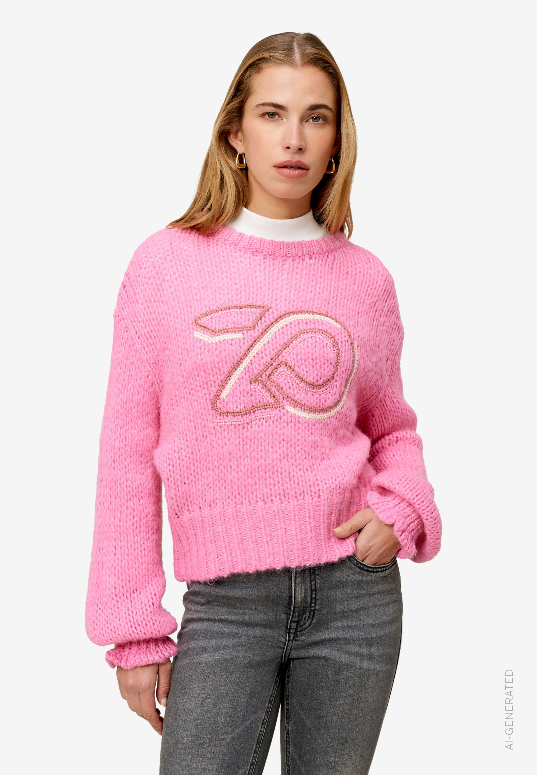 Pullover mit Logostickerei