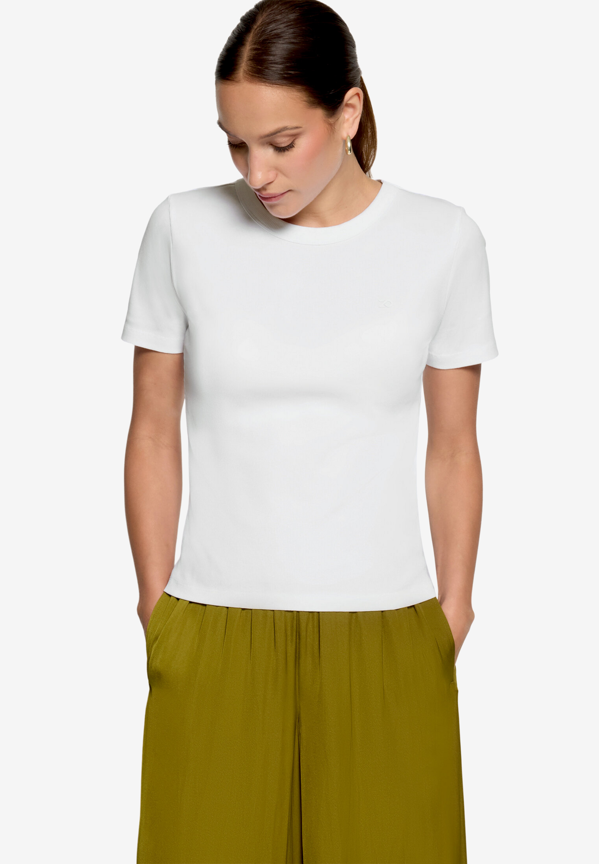 Basic-T-Shirt mit Rundhalsausschnitt