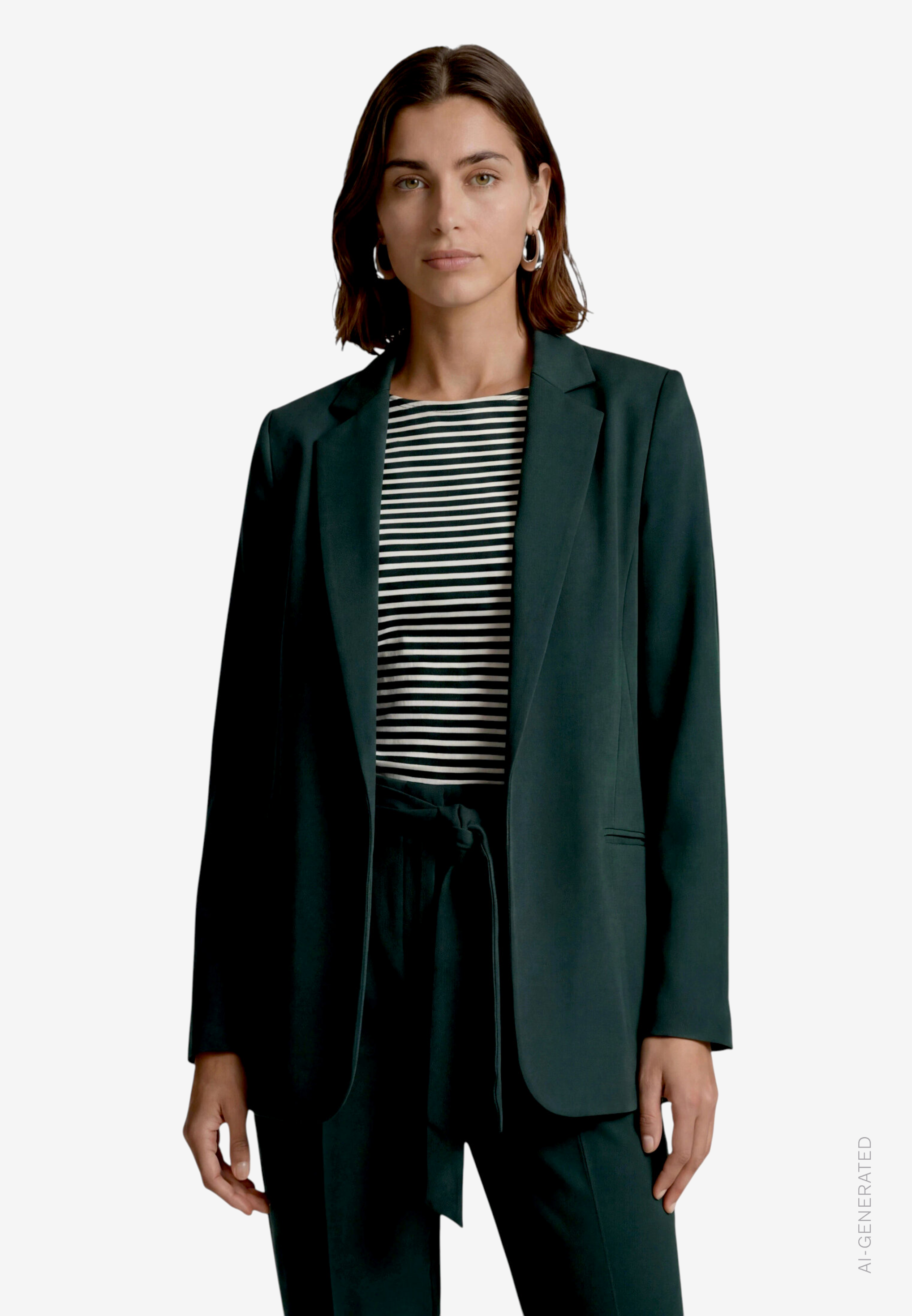 Longblazer mit Paspeltaschen