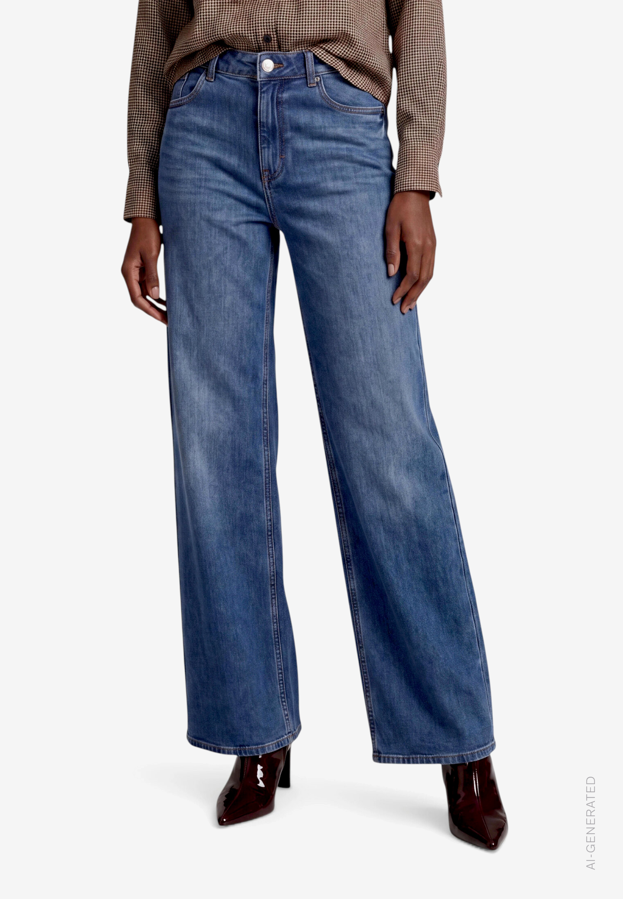 Damen Wide Leg Jeans Style Witney