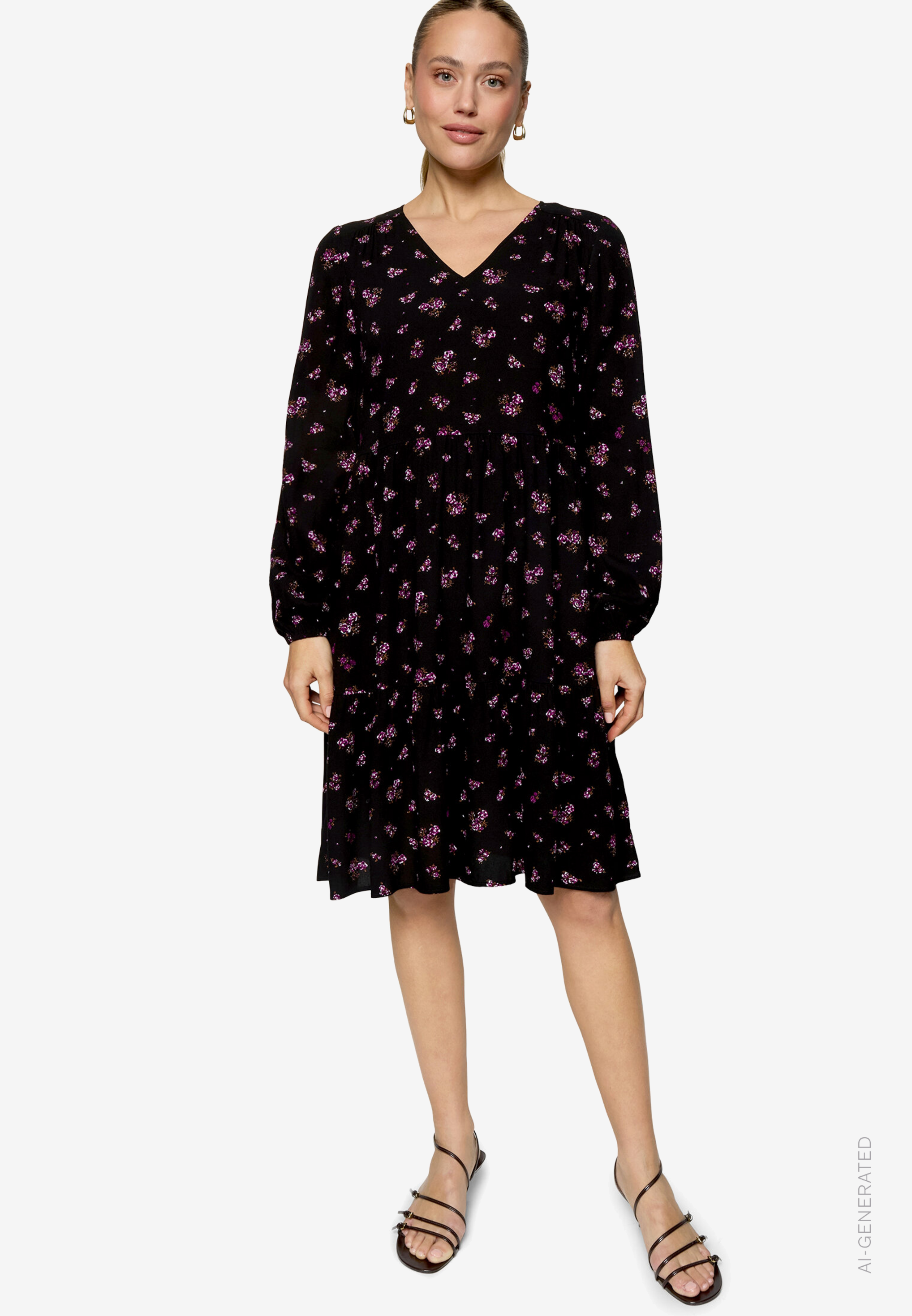 Blusenkleid Mit Blumen