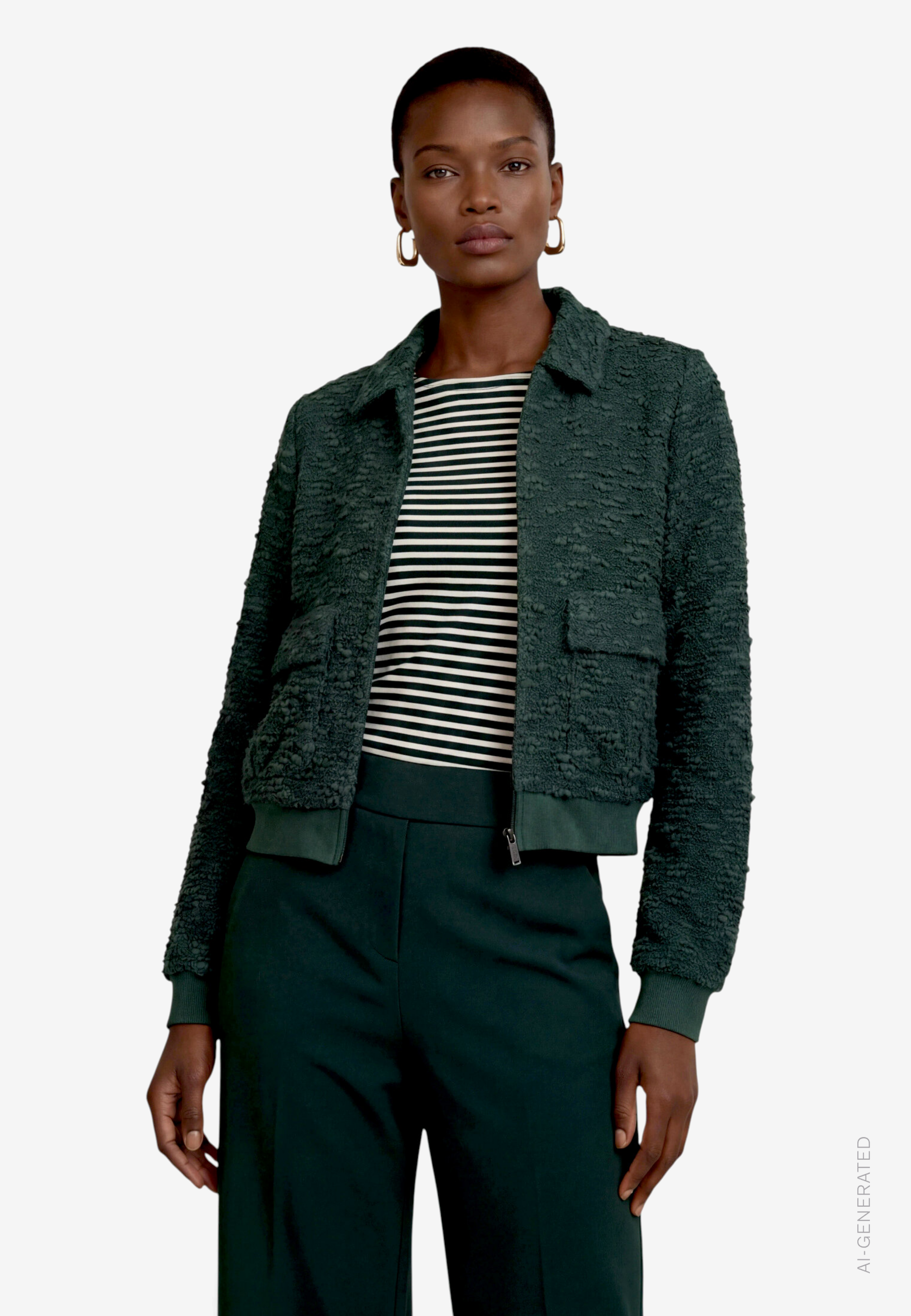 Damen Kurzjacke mit Klappentaschen