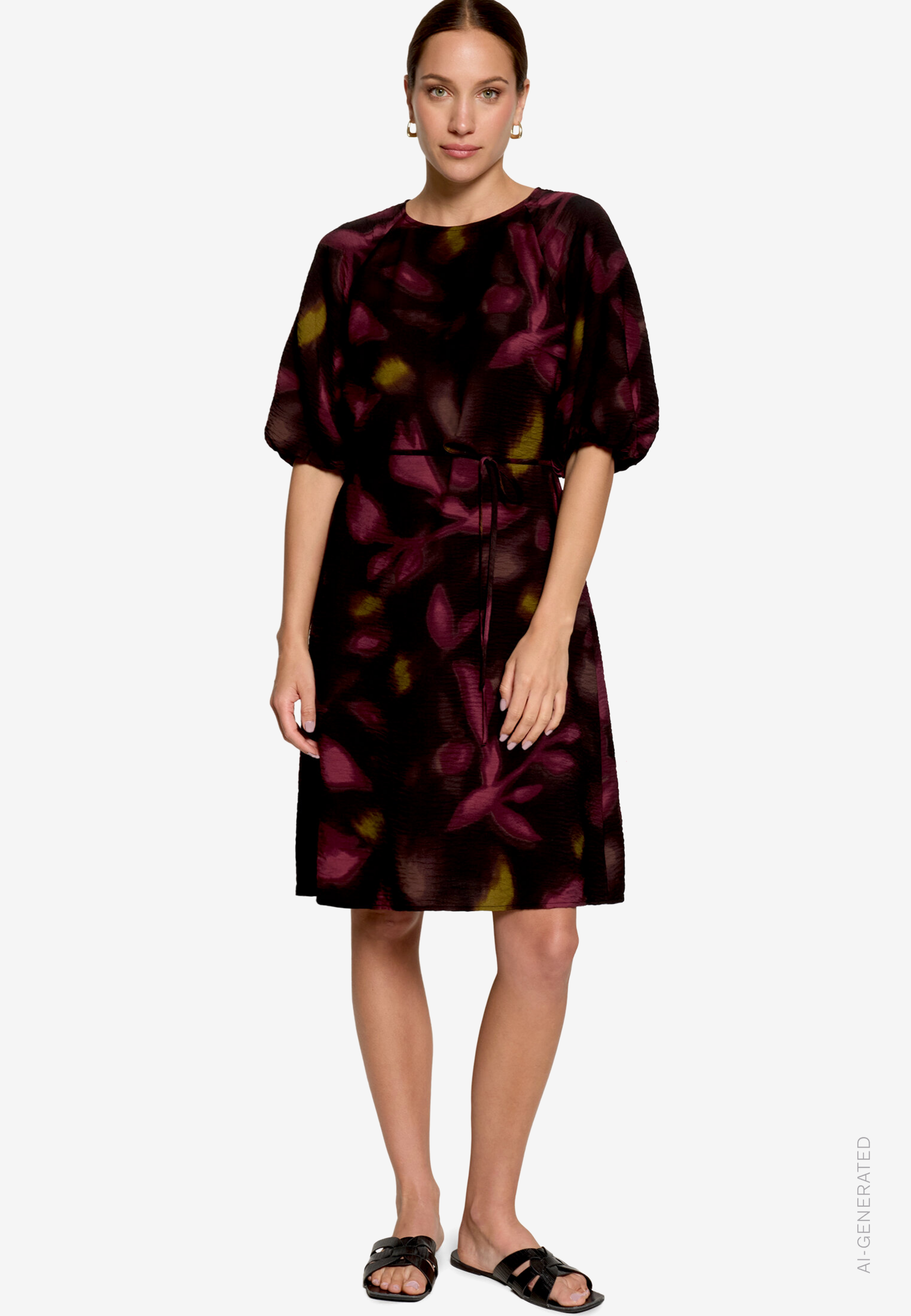 Minikleid mit Blumen