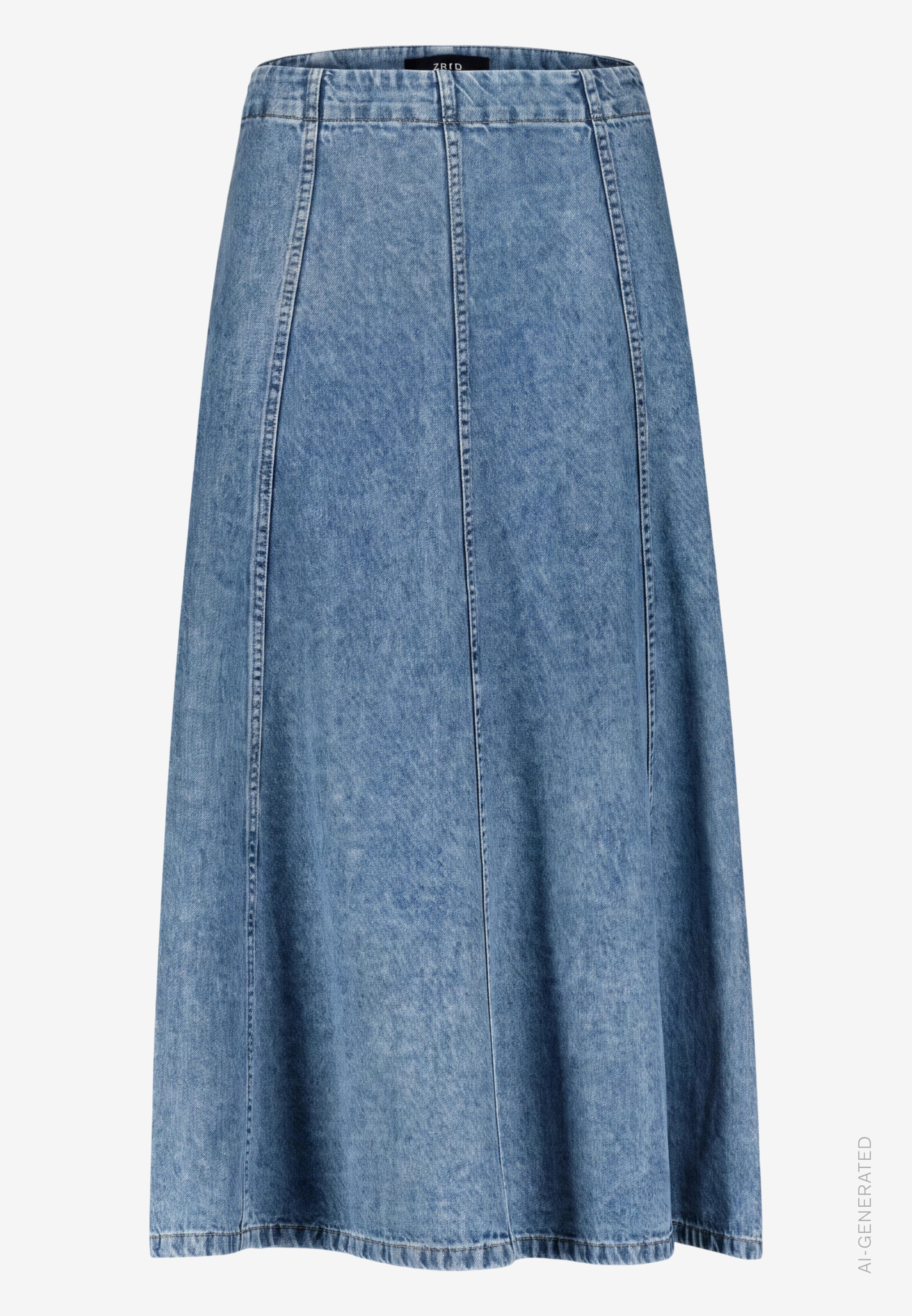 Jeansrock mit Reißverschluss