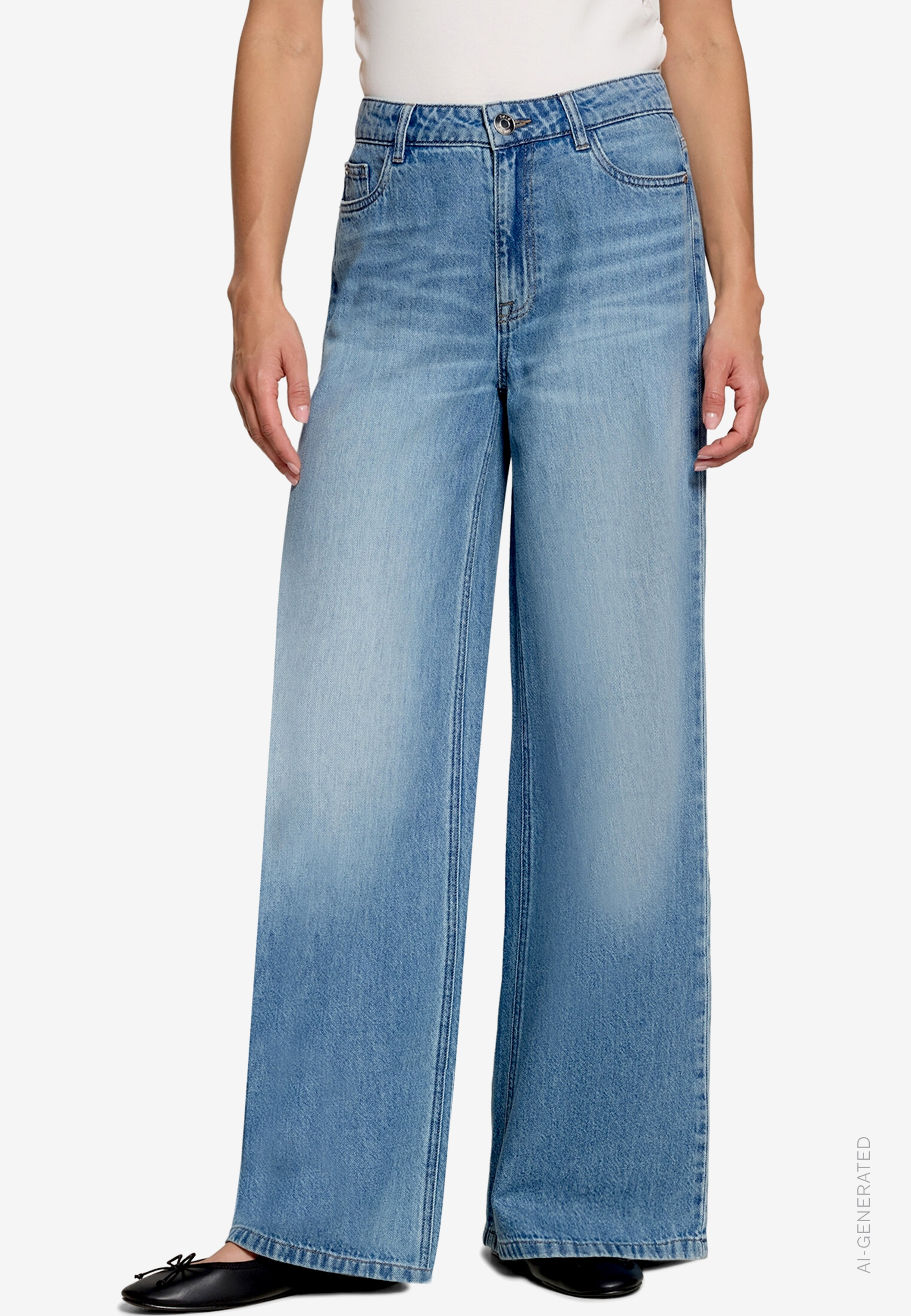 Wideleg-Jeans Modern fit 32 Inch