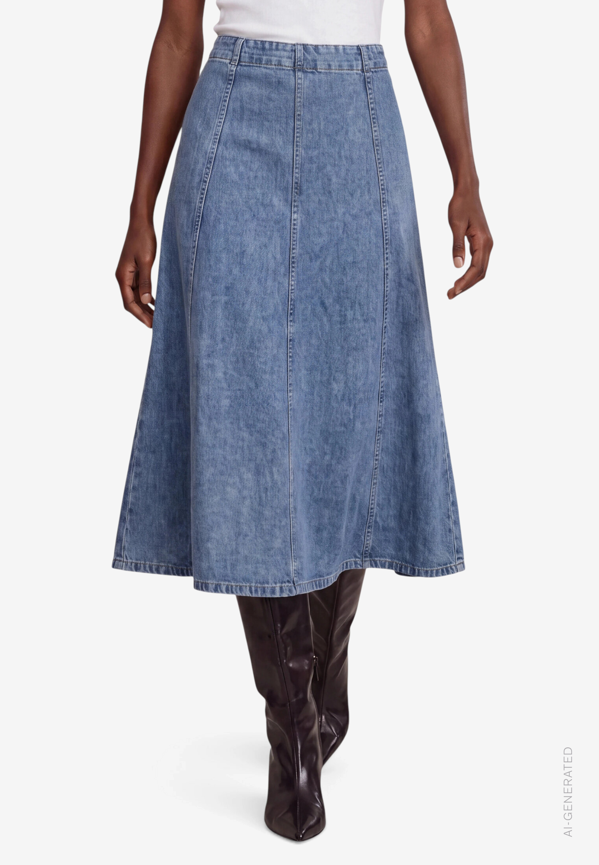 Jeansrock mit Reißverschluss