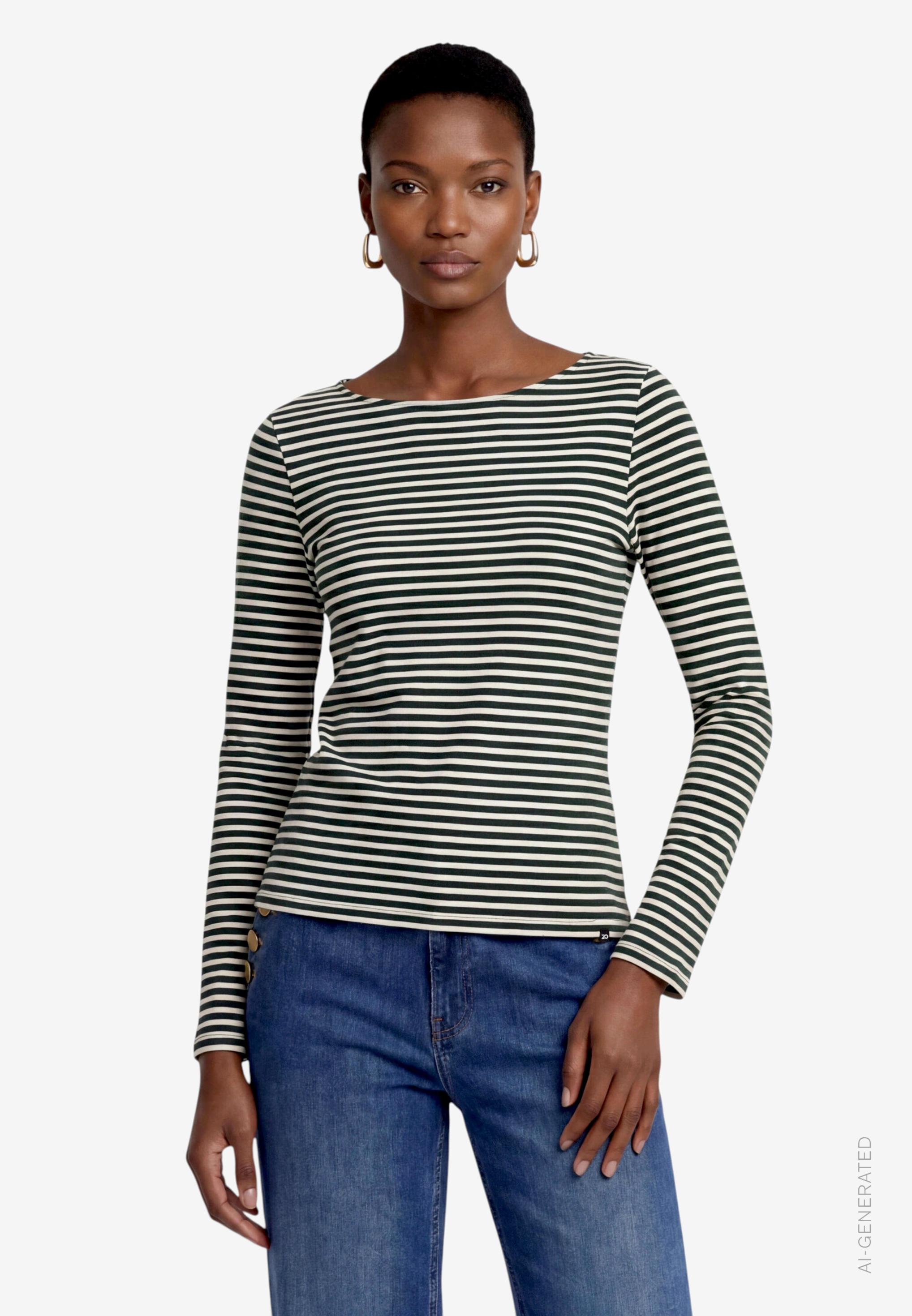 Damen Shirt mit Streifen