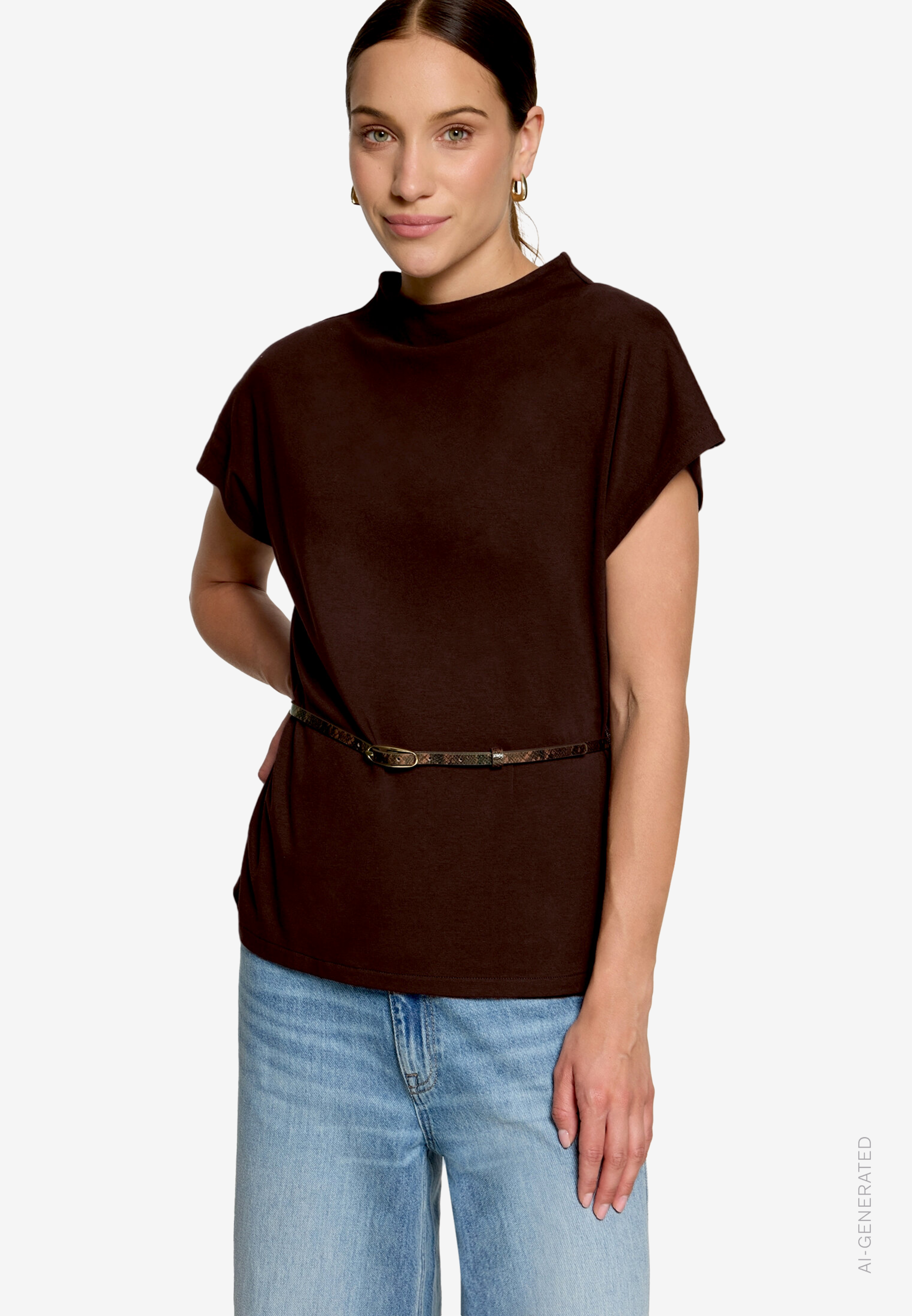 T-Shirt mit Gürtel