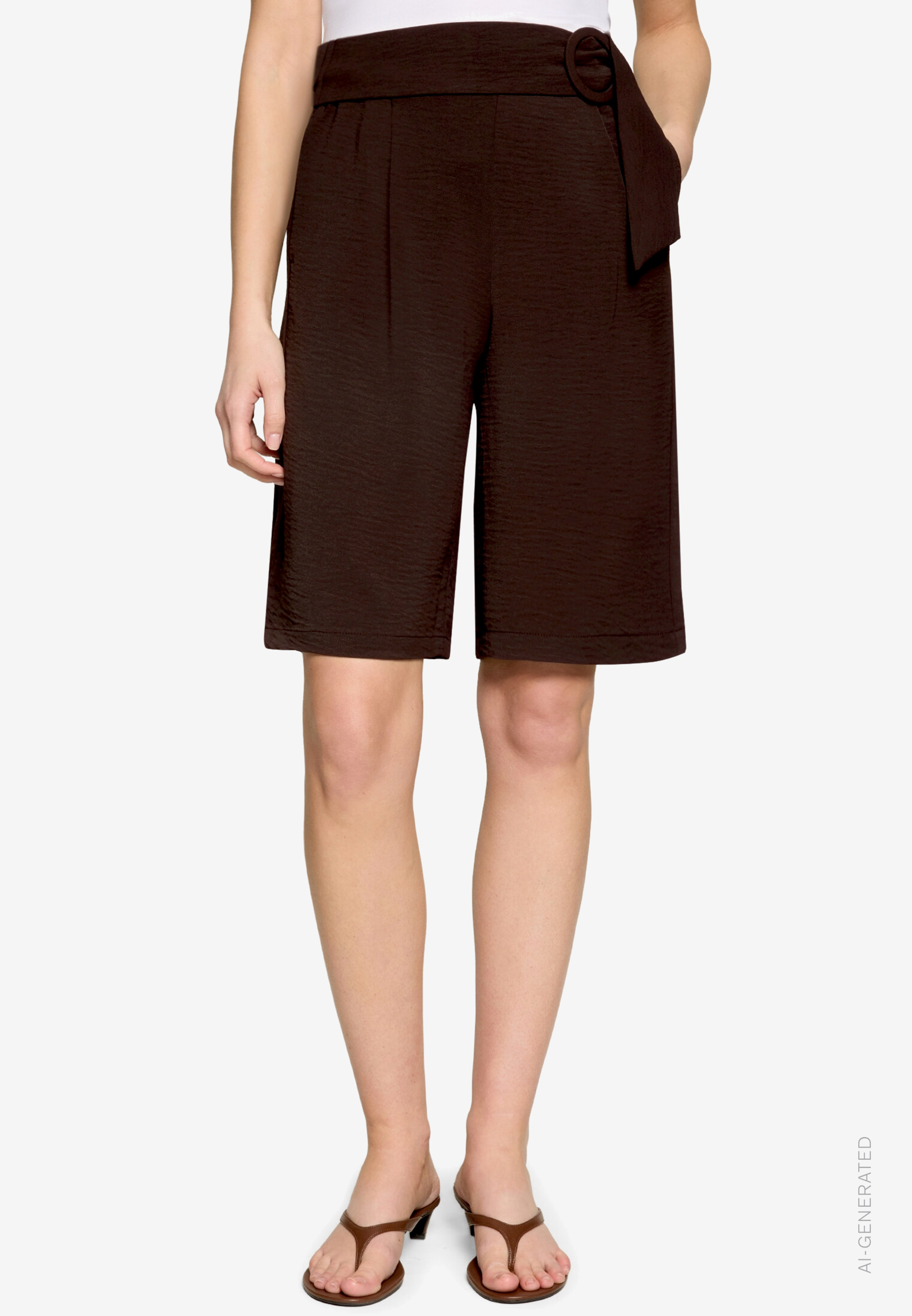 Bermuda-Shorts mit Gürtel