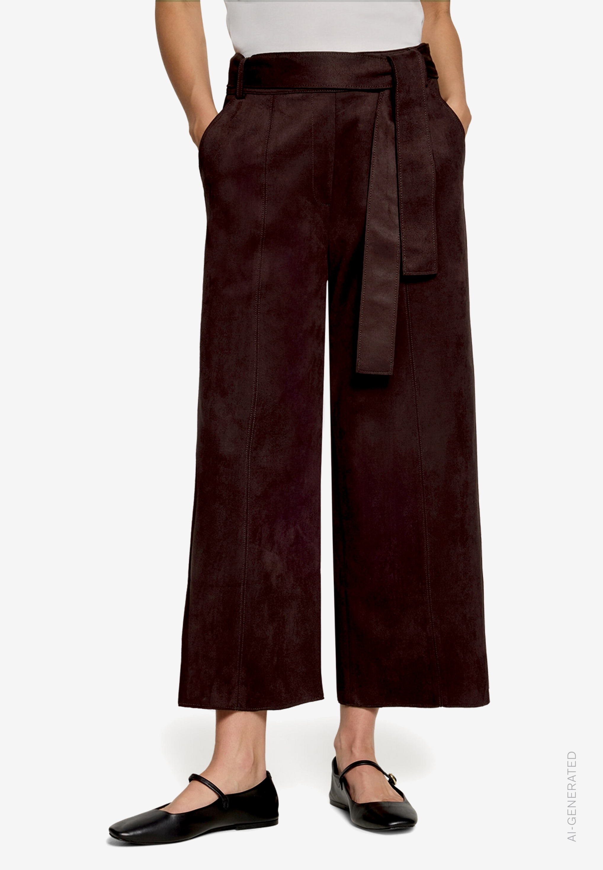 Culotte mit Bindegürtel