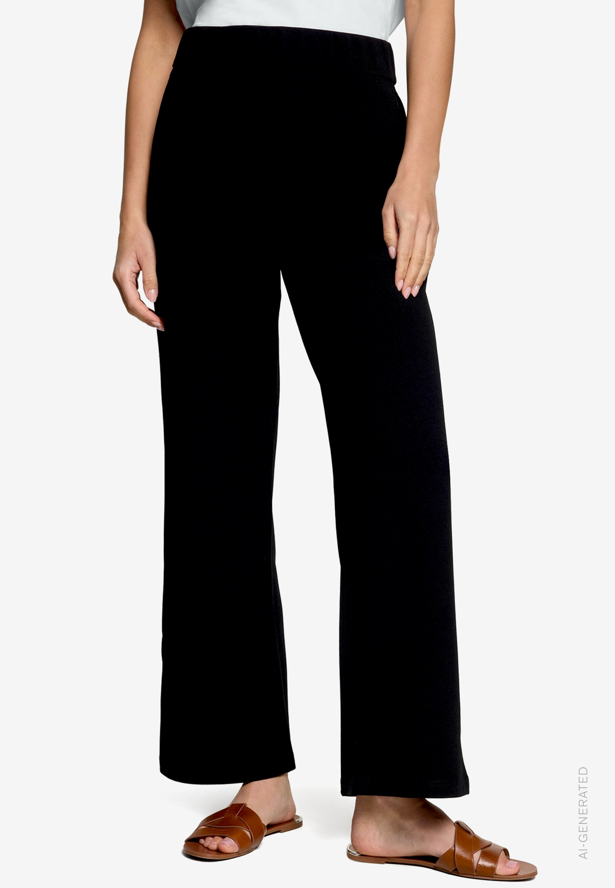 Stoffhose Mit Elastischem Bund 28 Inch