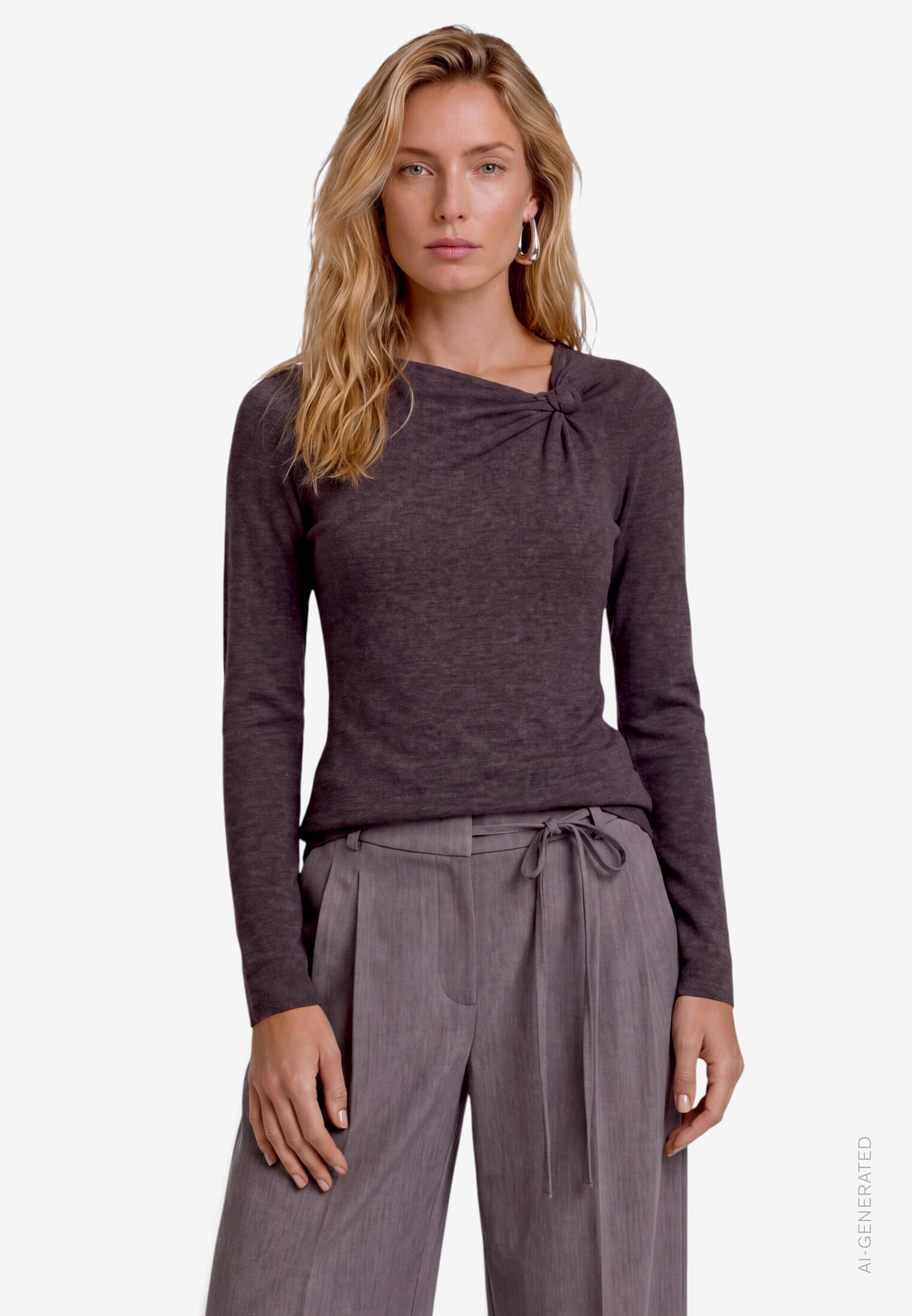 Damen Langarmshirt mit Schnalle