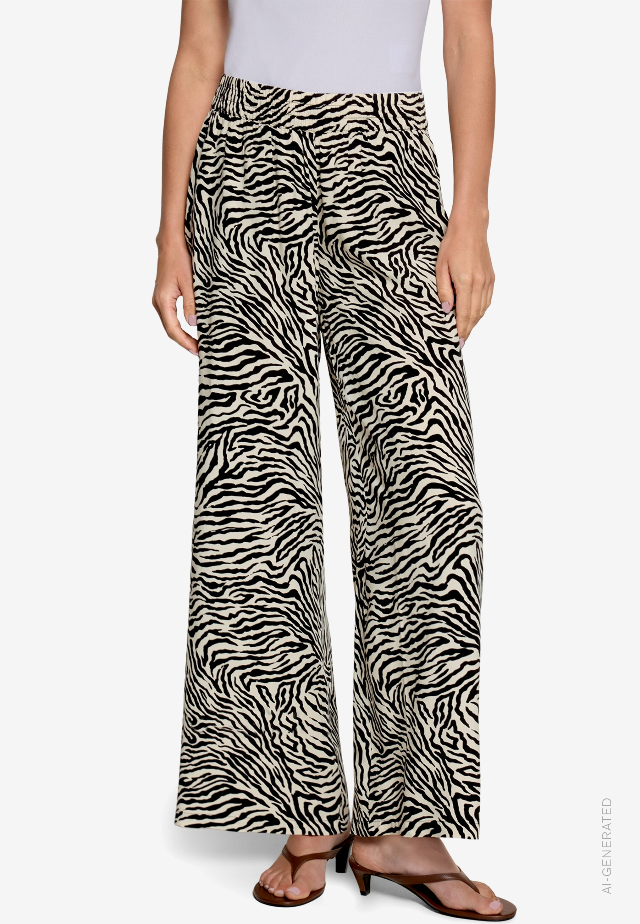 Schlupfhose mit weitem Bein
