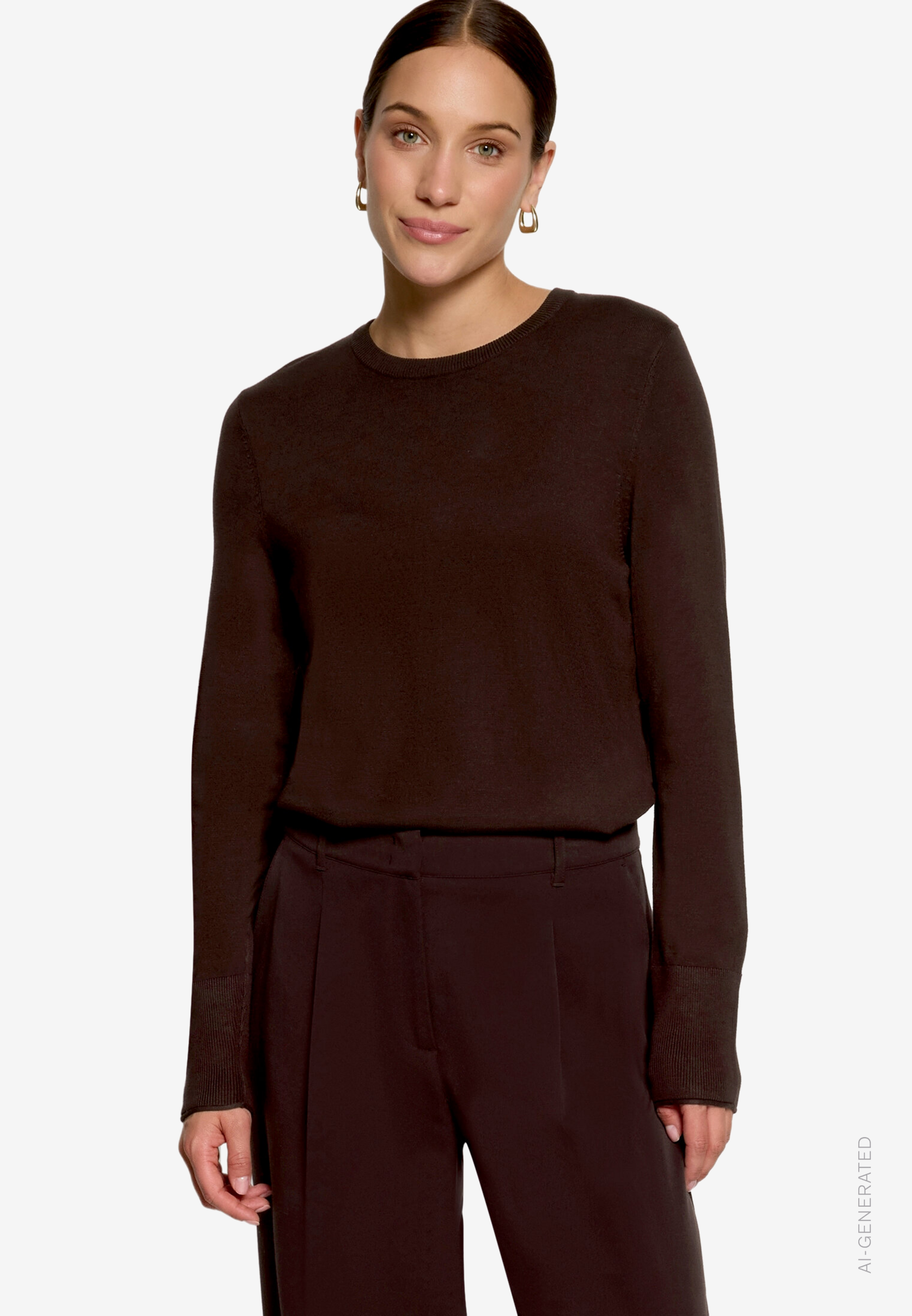 Basic-Pullover mit Rundhalsausschnitt