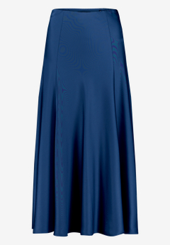 Satinrock  Maxi mit Gummibund 