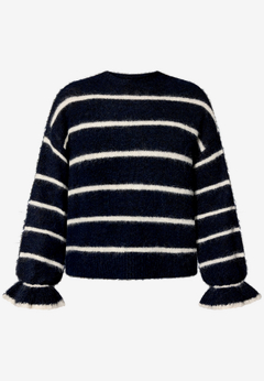 Pullover gestreift mit Wolle
