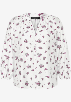 Schlupfbluse  mit Blumen