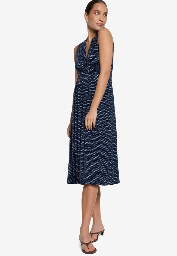 Jerseykleid mit Print / Modellfoto Vorderseite (Outfit)