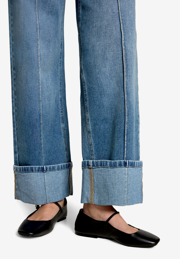 Flared Jeans  mit breitem Umschlag Style Witney 32 Inch  / Detailbild
