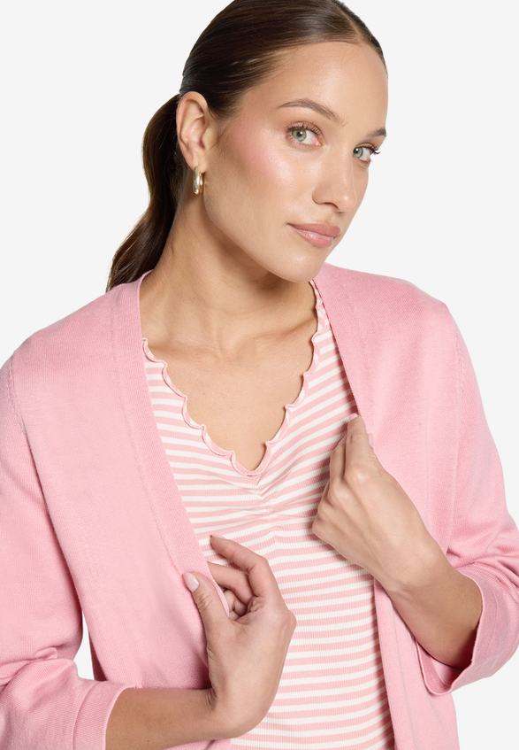 Feintrickjacke kurz 3/4 Arm / Detailbild