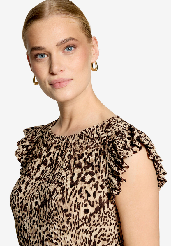 Minikleid mit Leoprint / Detailbild