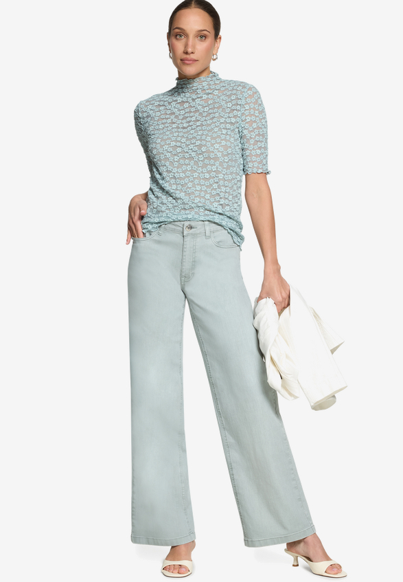 Wide-Leg Jeans  Style Witney 32 Inch  / Modellfoto Vorderseite (Outfit)