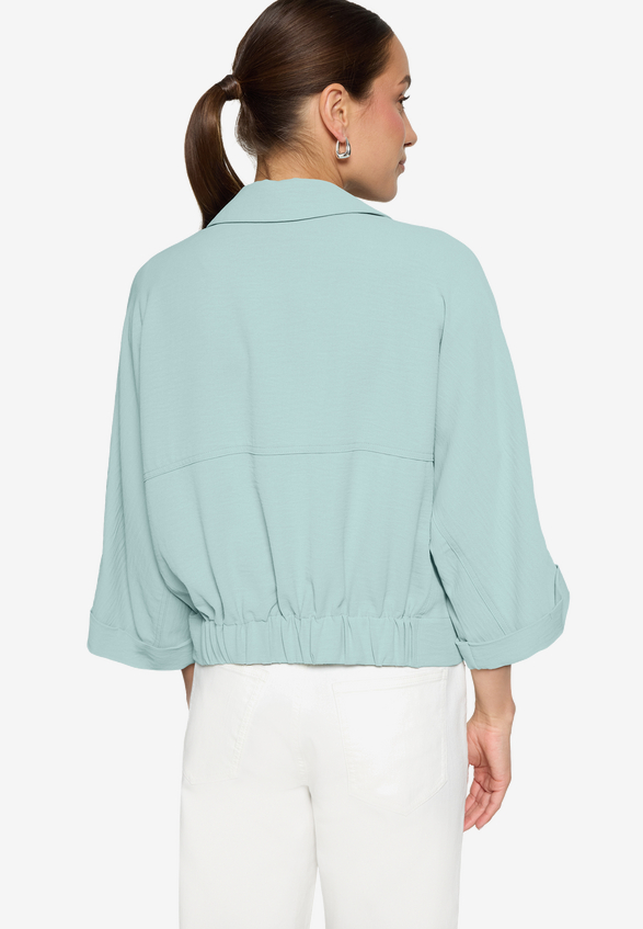 Blouson mit Knopfleiste / Modellfoto Rückseite
