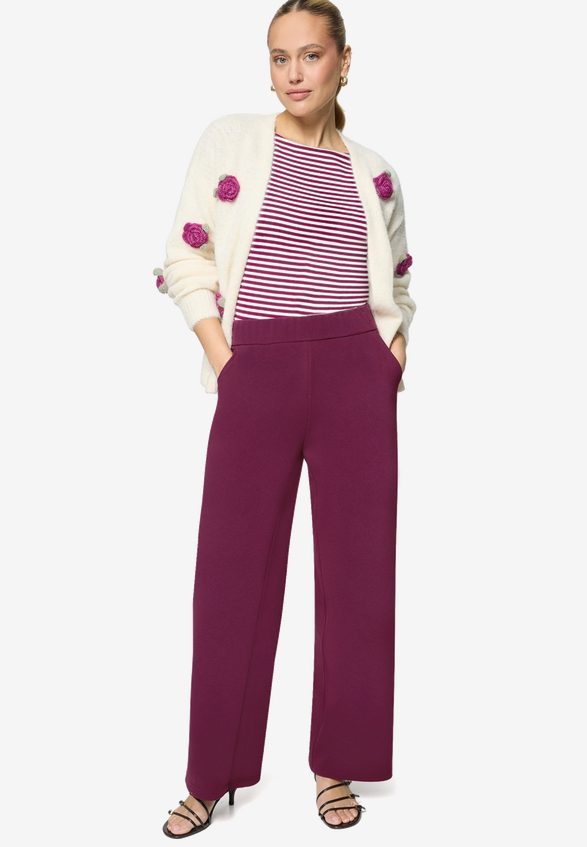 Basic-Hose in 7/8 Länge Malou / Modellfoto Vorderseite (Outfit)