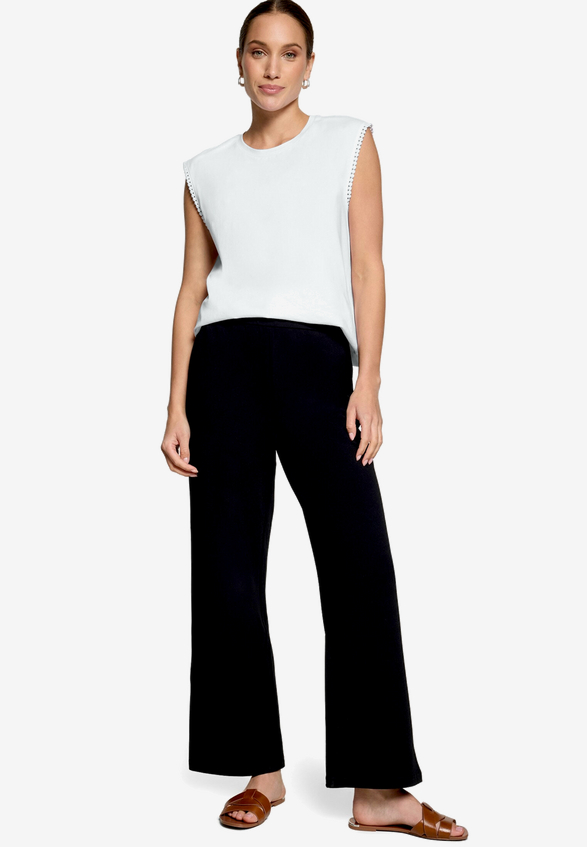 Basic-Hose in 7/8 Länge Malou / Modellfoto Vorderseite (Outfit)