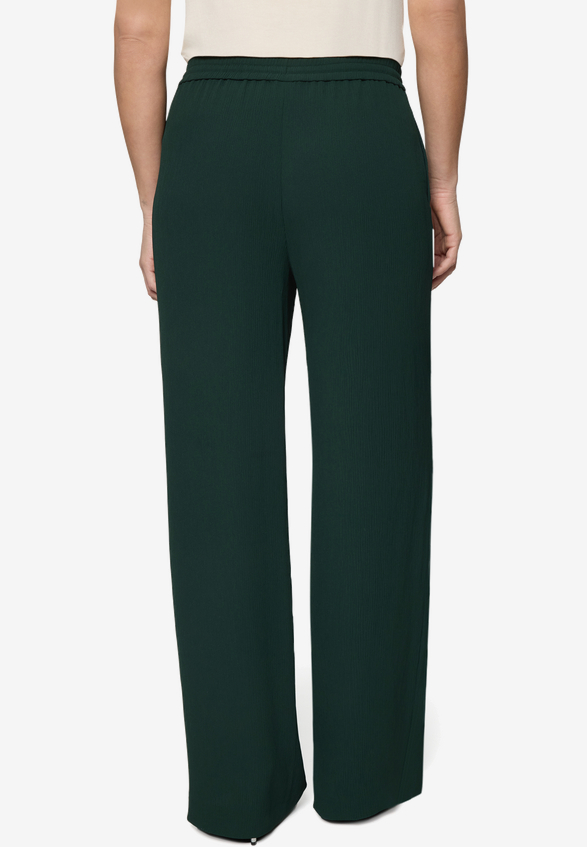 Palazzo-Hose  mit elastischem Bund / Modellfoto Rückseite