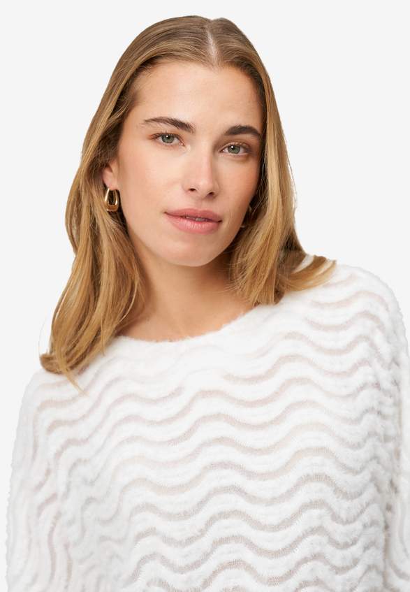Sweatshirt mit Wellenmuster / Detailbild