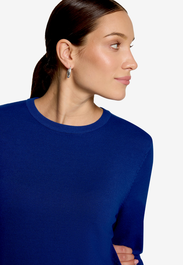 Basic-Pullover  mit Rundhalsausschnitt  / Detailbild
