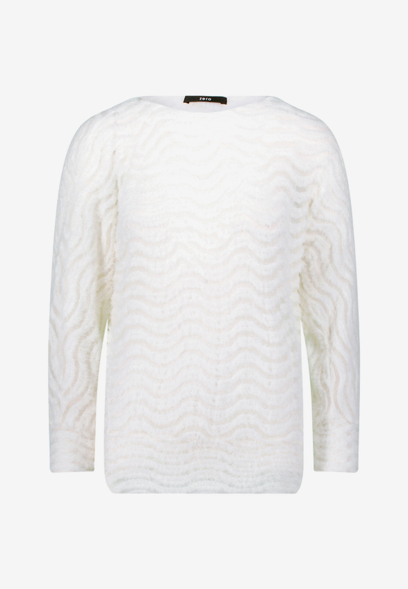Sweatshirt mit Wellenmuster / Vorderseite