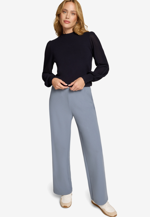 Basic-Hose in 7/8 Länge Malou / Modellfoto Vorderseite (Outfit)