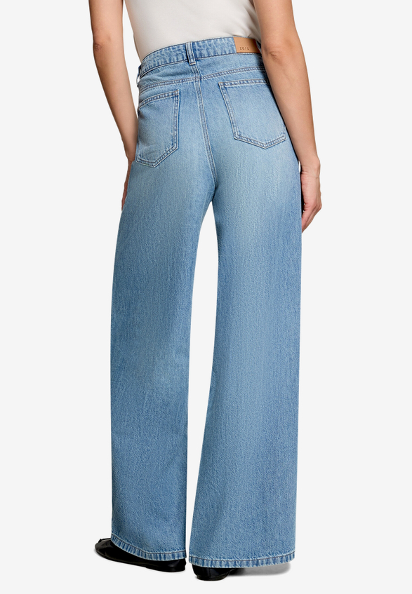 Wideleg-Jeans  Style:   30 Inch  / Modellfoto Rückseite
