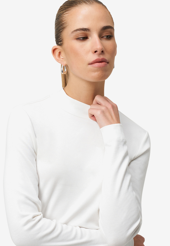 Langarmshirt mit Stehkragen / Detailbild